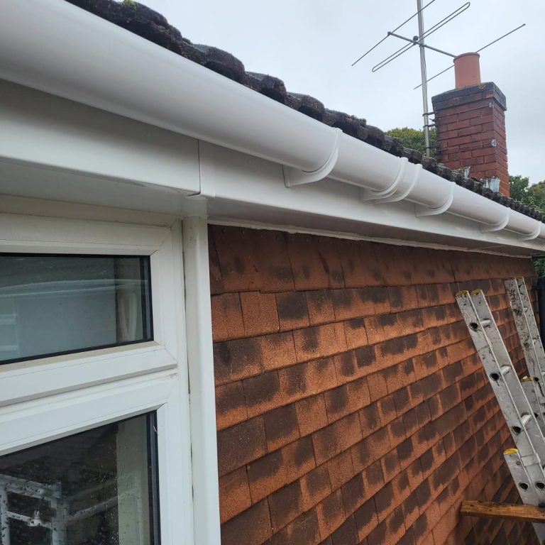 White UPVC Fascia Soffit and Guttering